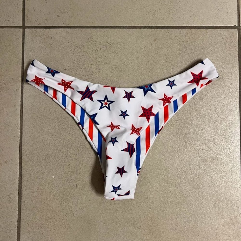 Reversible high waisted bikini bottoms size Small / 4